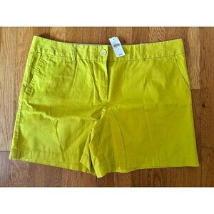 NWT LOFT Womens Size 16 The Riviera Short Green 6" Inseam